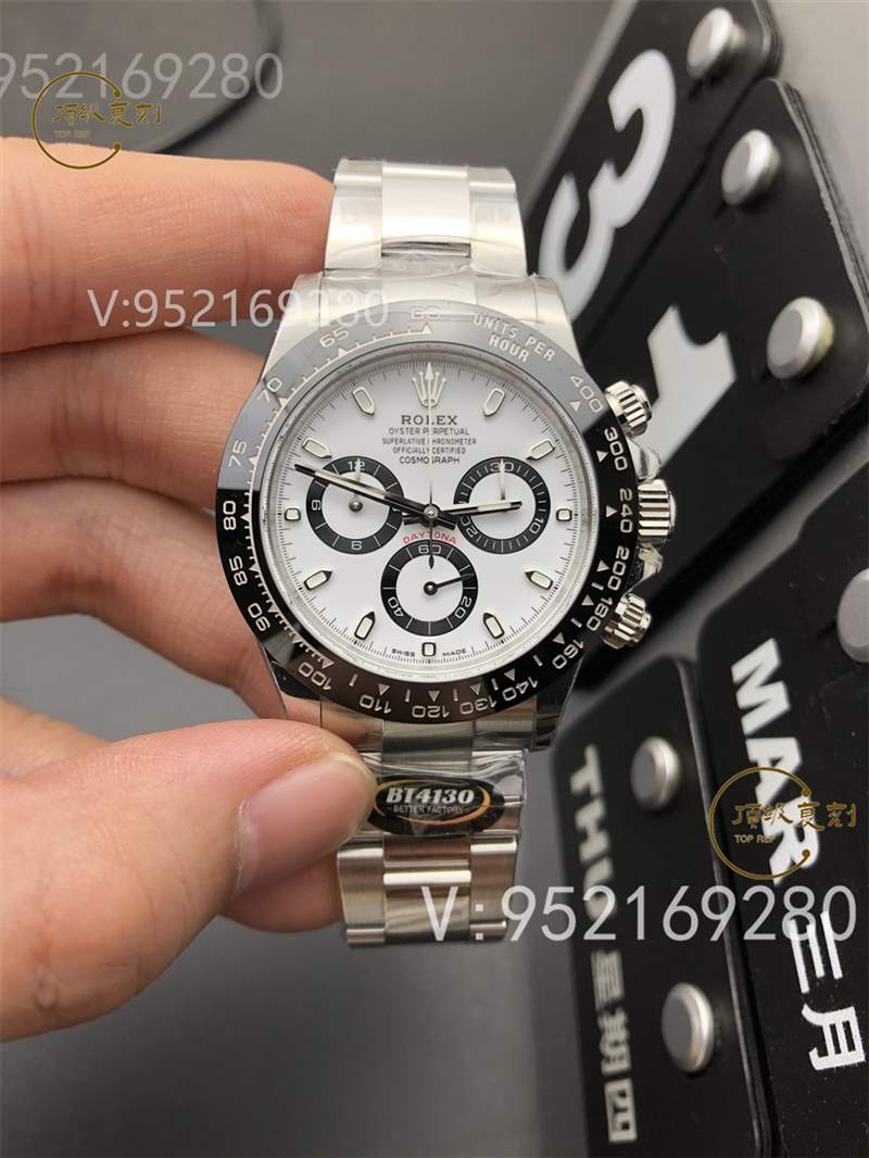 BT(Better)廠勞力士4130機芯迪通拿復刻表評測-復刻迪通拿天花板-復刻表