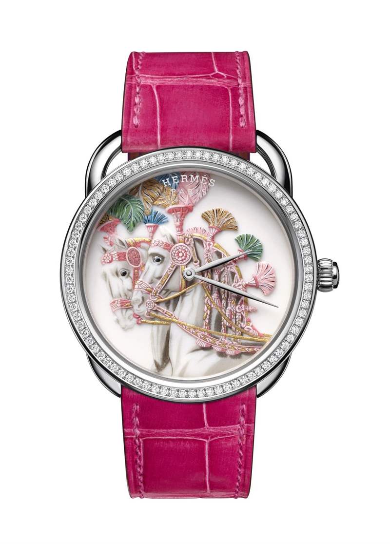 愛(ài)馬仕Hermès絕美3款限量工藝腕表,每件都是藝術(shù)品-復(fù)刻表