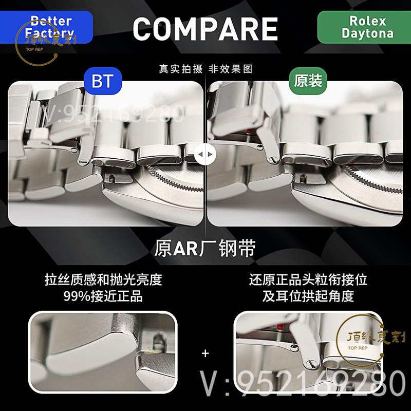 BT廠勞力士4130機芯迪通拿對比正品怎么樣,還值得買嗎-復刻表