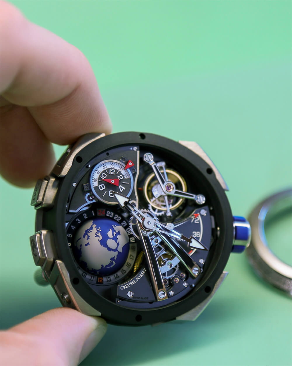 高珀富斯Greubel Forsey GMT運(yùn)動(dòng)陀飛輪個(gè)性腕表-復(fù)刻表