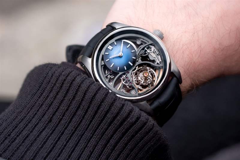 H. Moser & Cie.Pioneer Cylindrical Tourbillon Skeleton以全新方式打造圓柱陀飛輪機芯-復(fù)刻表