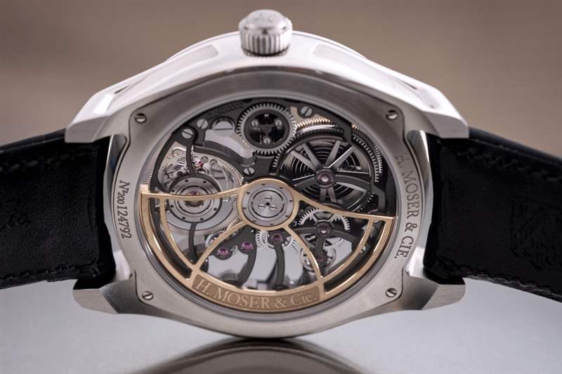 H. Moser & Cie.Pioneer Cylindrical Tourbillon Skeleton以全新方式打造圓柱陀飛輪機芯-復(fù)刻表