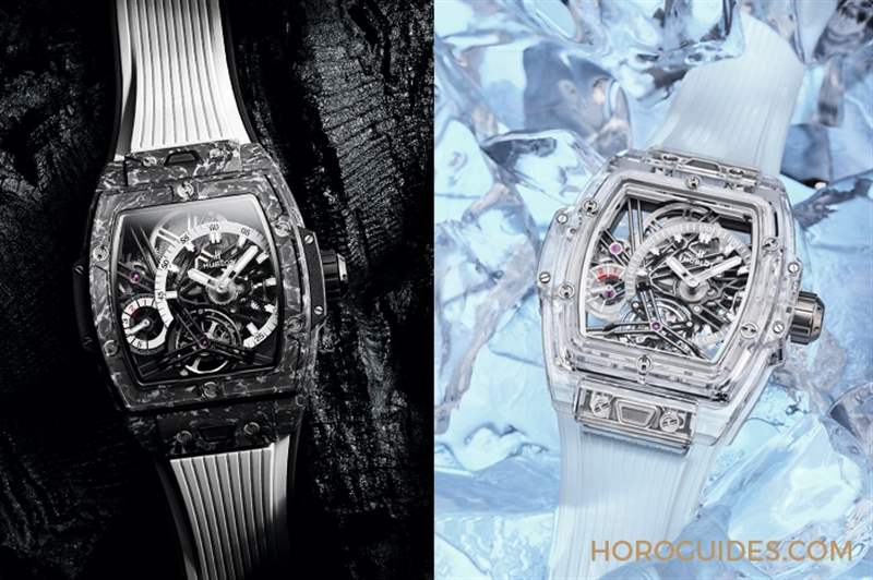 直搗靈魂的爆炸性美學(xué)｜Hublot Spirit Of Big Bang 陀飛輪5日鏈腕表-白色碳纖維款、藍(lán)寶石款-復(fù)刻表