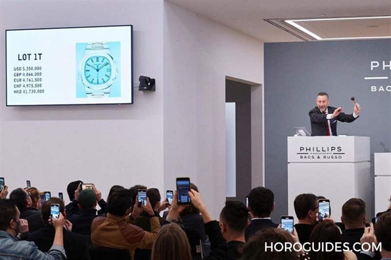 百達(dá)翡麗5711 Tiffany Blue，成交價(jià)臺幣1億8000萬、港幣5000萬-復(fù)刻表