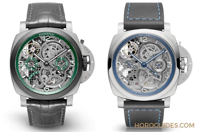 華麗撞色！紅金殼配鍍藍面｜Panerai Luminor陀飛輪兩地時間紅金腕表-PAM01060-復刻表