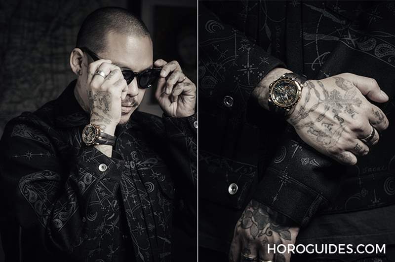 有請紋身大師!Roger Dubuis Excalibur Monotourbillon王者系列單陀飛輪腕表Dr. Woo特別版-復刻表