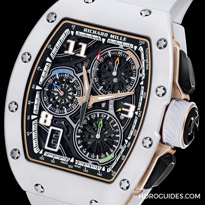 RICHARD MILLE 72-01計時碼表,再添黑白陶瓷款-復(fù)刻表
