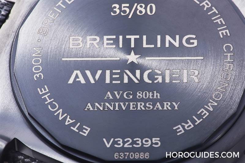 霸氣捍衛天空!百年靈Avenger AVG飛虎隊80周年臺灣限量款-復刻表