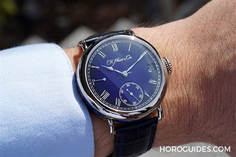 古典優(yōu)雅新亮點，煙熏琺瑯藍面｜亨利慕時傳承者萬年歷午夜藍琺瑯腕表-復刻表