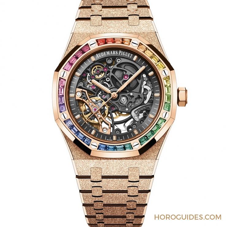 紫水晶圈！霜金彩虹圈！這是愛彼皇家橡樹表系里的盛世美顏-復刻表