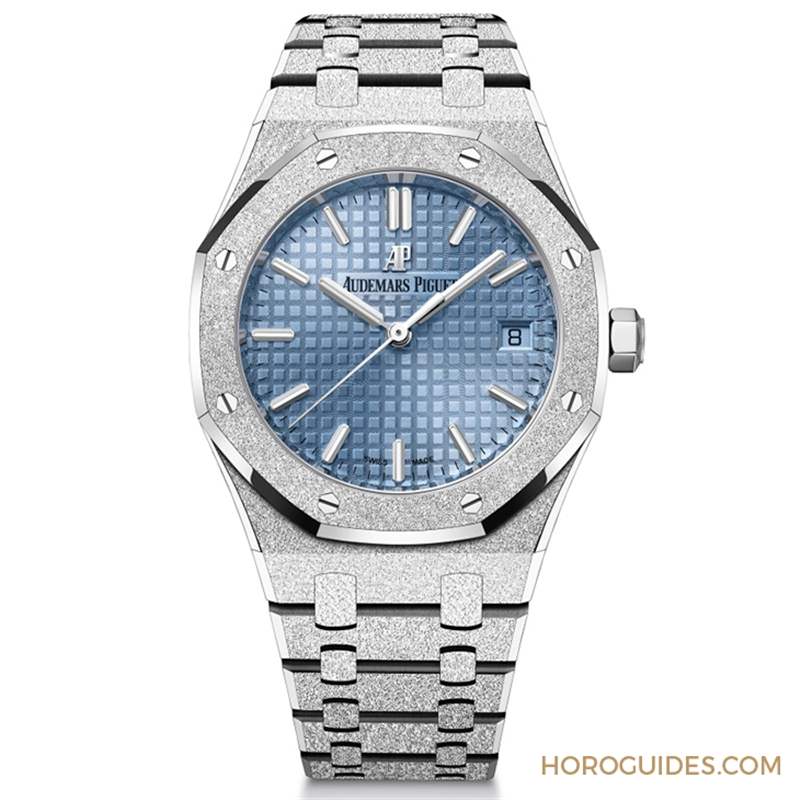 愛彼新作連發(fā)！皇家橡樹34mm自動上鏈腕表-黑陶瓷款＆淺藍面霜金款-復刻表