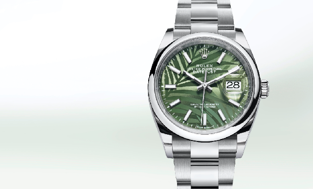 熱帶風情上場！ROLEX Datejust 36棕櫚葉面盤-復刻表