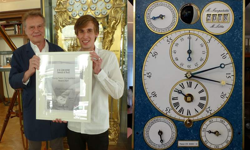 400年周期萬年歷專利！Mario Scarpatetti贏得FPJourne 2021年輕制表人才競賽-復刻表