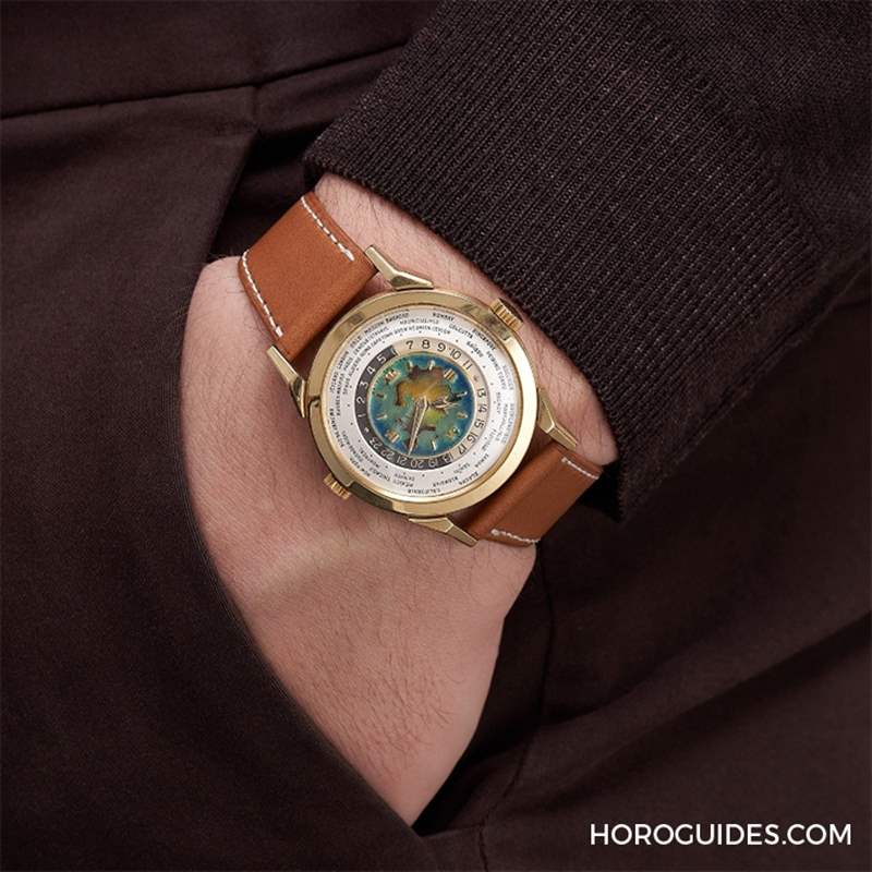 拍賣會(huì)首見，估價(jià)逾350萬瑞郎！百達(dá)翡麗罕見Ref.2523 世界時(shí)間琺瑯面腕表-復(fù)刻表