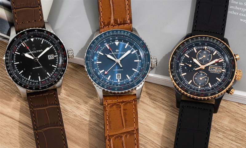 真男人的飛行三部曲｜漢米爾頓卡其航空Converter系列三針日期、計(jì)時(shí)與兩地時(shí)間-復(fù)刻表