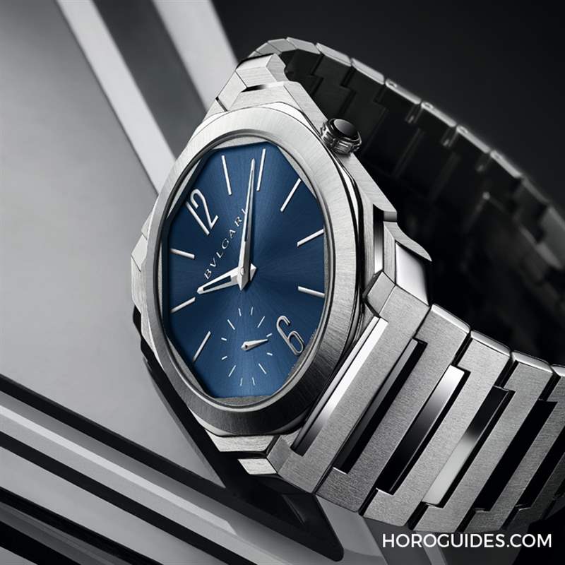 這樣的喀什米爾藍面，美絕了！BVLGARI Octo Finissimo超薄自動上鏈精鋼腕表-復刻表