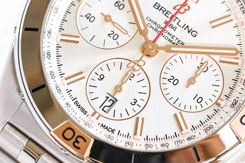 GF廠百年靈機械計時B01「鋼王」電鍍玫瑰金復刻版-復刻表