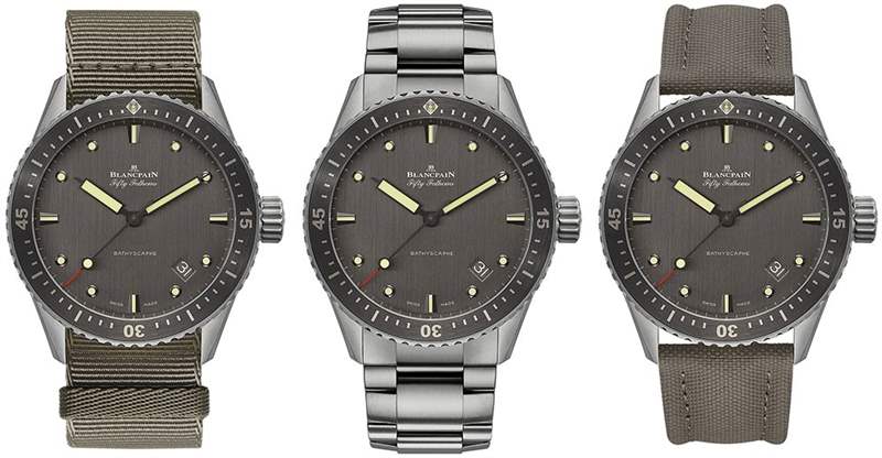 寶珀五十噚深海檜鈦-復刻表