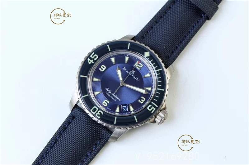 ZF廠寶珀五十噚5015鈦殼藍盤復刻做工怎么樣-復刻表