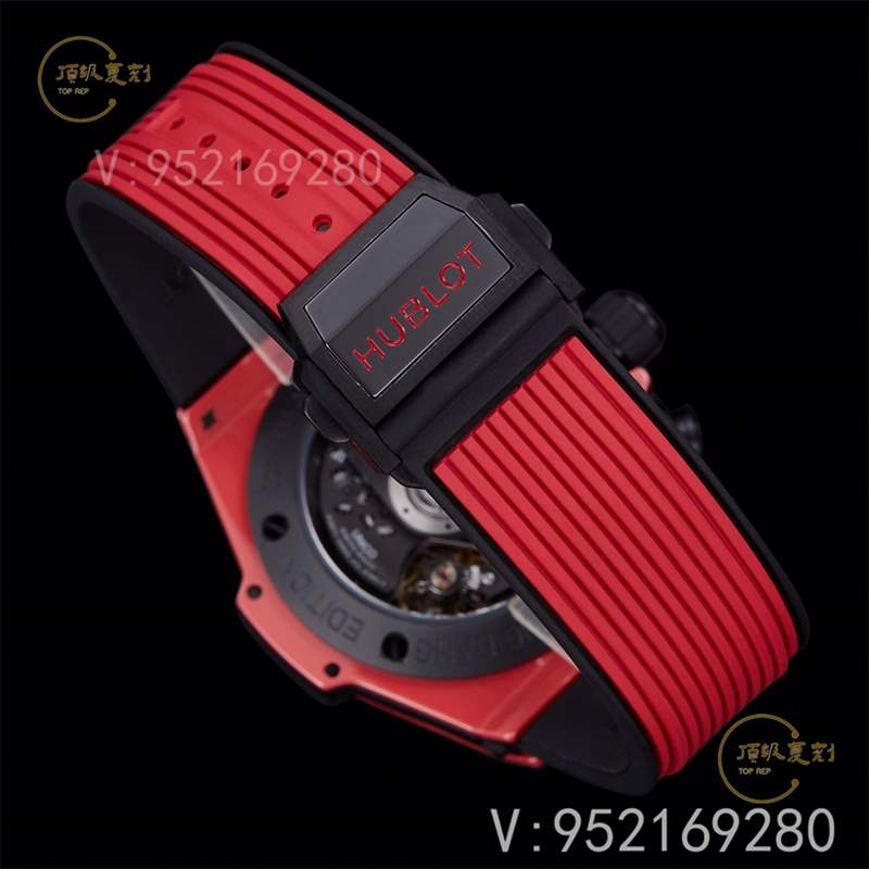 彩色陶瓷工藝展現(xiàn)-BBF廠宇舶恒寶big bang大爆炸法拉利紅色復(fù)刻表-復(fù)刻表