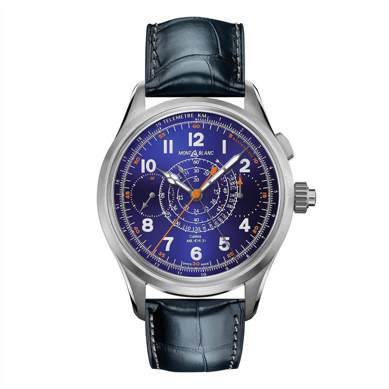 萬寶龍1858帶測(cè)速儀和遙測(cè)儀的追針計(jì)時(shí)表限量版 100枚-復(fù)刻表