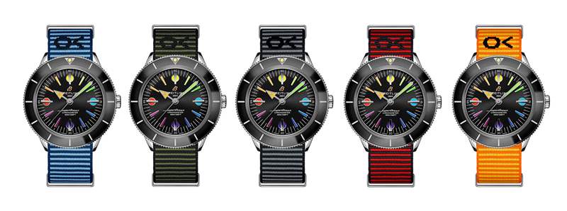 百年靈超級(jí)海洋'57 Heritage Capsule七彩系列A10370121B1A1-復(fù)刻表