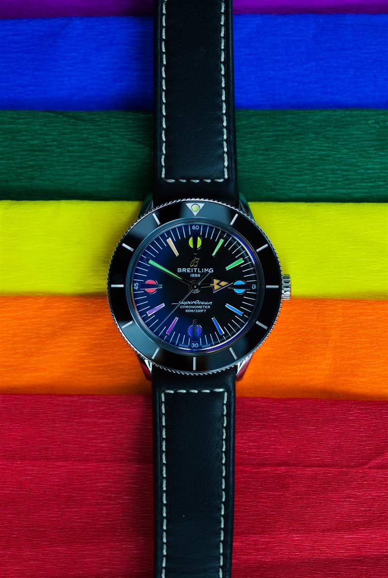 百年靈超級海洋文化系列限量版彩色時標腕表評測-復(fù)刻表