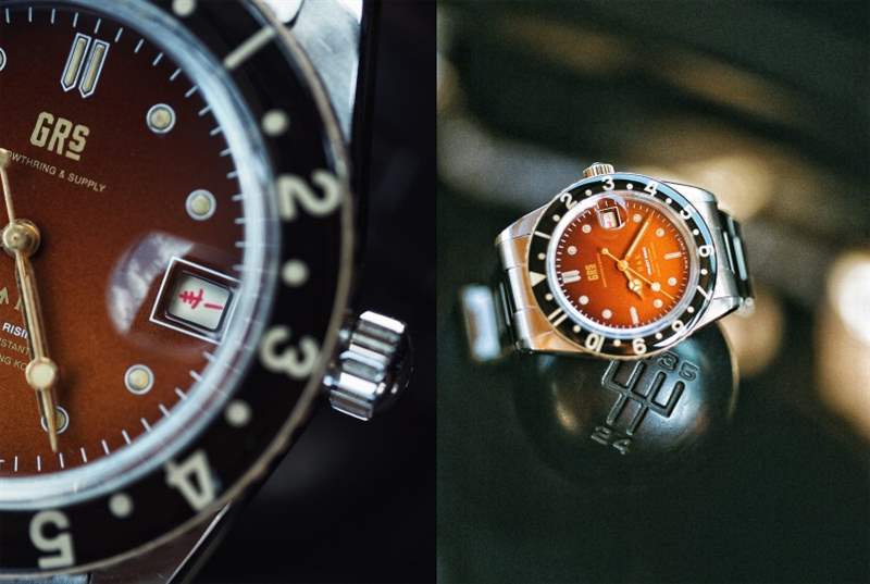 為重塑上世紀(jì)50年代的舊香港風(fēng)情,GrowthRing & Supply更刻意將表面老化,使用俗稱「Tropical GrowthRing & Supply腕表企劃搭載老香港-復(fù)刻表