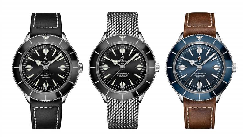 百年靈超級(jí)海洋'57 Heritage Capsule七彩系列A10370121B1A1-復(fù)刻表