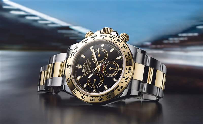 5. 勞力士Daytona(Rolex官網) Rolex Yacht-Master彩虹圈手表表殼鑲上彩色寶石、鉆石低調奢華-復刻表