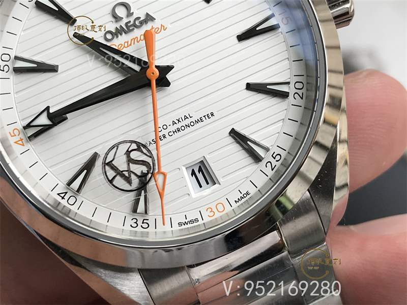 VS廠歐米茄海馬150柚木白盤橙針復(fù)刻表做工怎么樣-220.10.41.21.02.001-復(fù)刻表