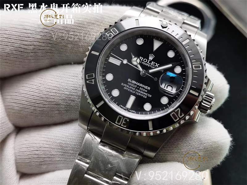 RXF廠勞力士黑水鬼復刻表對比正品怎么樣-復刻表