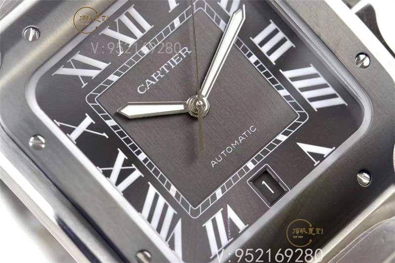 V6廠卡地亞大號(hào)山度士桑托斯復(fù)刻表新款碳鍍層做工怎么樣-復(fù)刻表