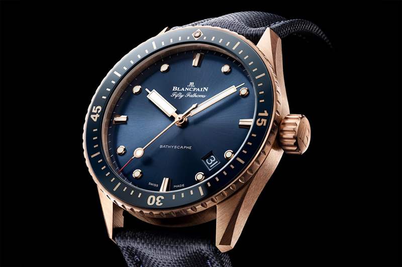 寶珀5000Sedna Gold五十噚深海潛水艇-復刻表