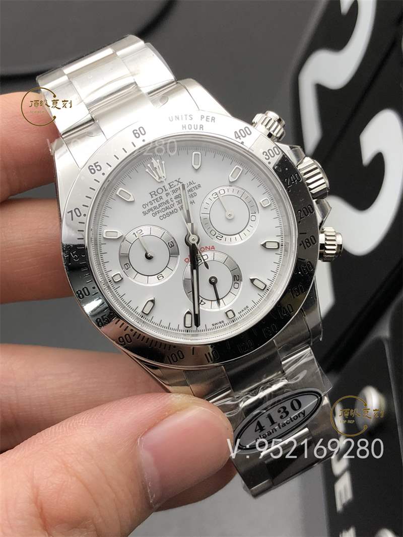 C廠(Clean廠)勞力士4130迪通拿白鋼迪復刻表116520做工怎么樣-復刻表