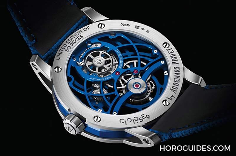 電光藍(lán)陶瓷亮眼,鏤空陀飛輪腕表-復(fù)刻表