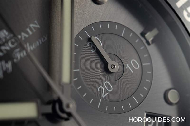 18K紅金藍面、23級鈦灰面，Blancpain五十噚深潛器飛返計時碼表兩款延伸新作-復刻表