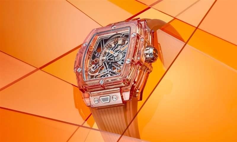 高透光冰橙色！Hublot Spirit of Big Bang冰橙藍寶石陀飛輪五日鏈腕表-復刻表