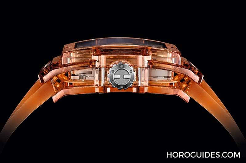 高透光冰橙色！Hublot Spirit of Big Bang冰橙藍寶石陀飛輪五日鏈腕表-復刻表