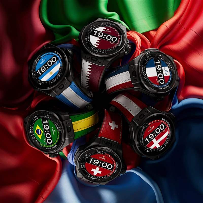 世界杯2022｜HUBLOT打造限量智能手表32國桌面與表帶供球迷撐場-復(fù)刻表