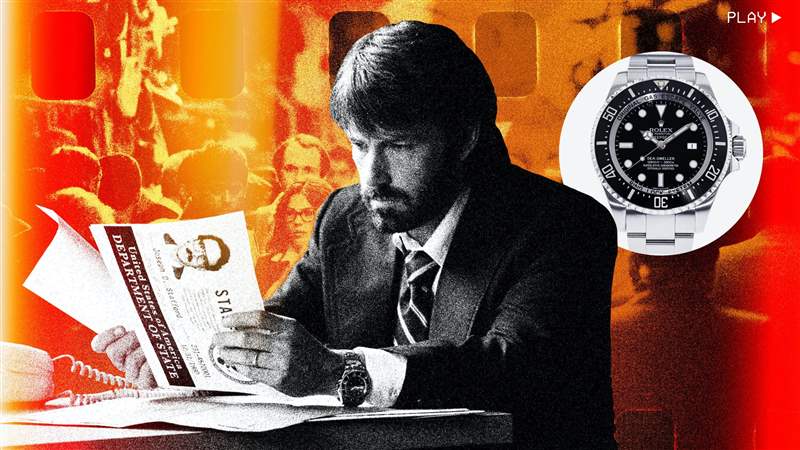 看電影《阿爾戈》中本阿弗萊克的勞力士有些不太對勁-復(fù)刻表