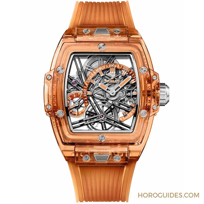 高透光冰橙色！Hublot Spirit of Big Bang冰橙藍寶石陀飛輪五日鏈腕表-復刻表