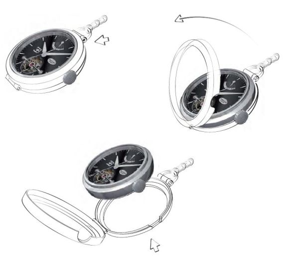 帕瑪強尼布加迪陀飛輪腕表+布加迪Galibier 16C汽車-復刻表