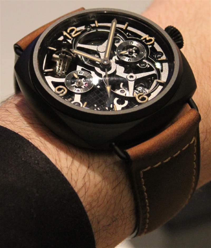 SBF(原VS)沛納海348Radiomir陀飛輪GMT陶瓷48毫米腕表-復刻表