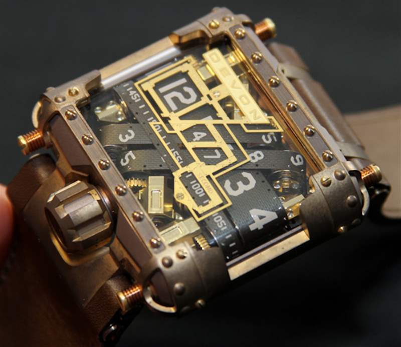 Devon Tread 1蒸汽朋克手表評論-復刻表