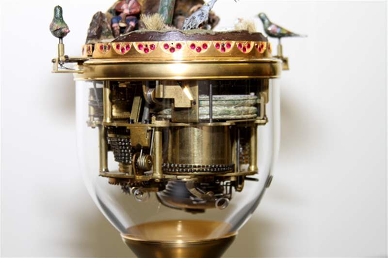 瑞士鐘表博物館中陳舊的自動機和其他發條裝置作品-復刻表