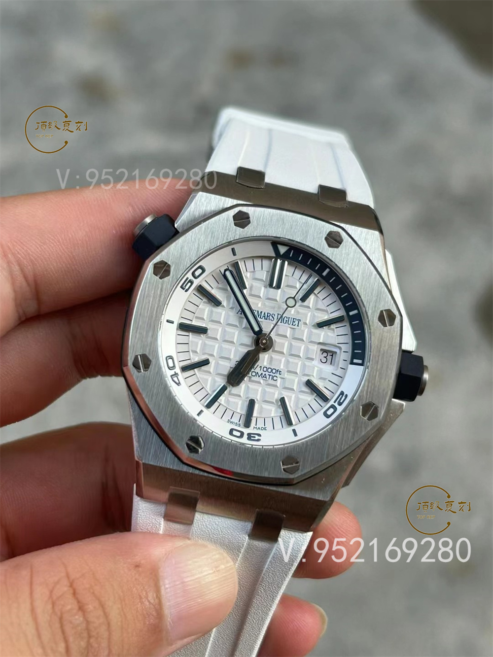 APS廠愛彼AP15710新配色綠/白盤一體機做工怎么樣-復刻表