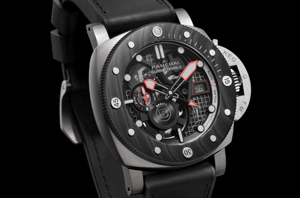 沛納海再推BRABUS聯(lián)名潛水表科技環(huán)保材質(zhì)為此次創(chuàng)作重心-復(fù)刻表