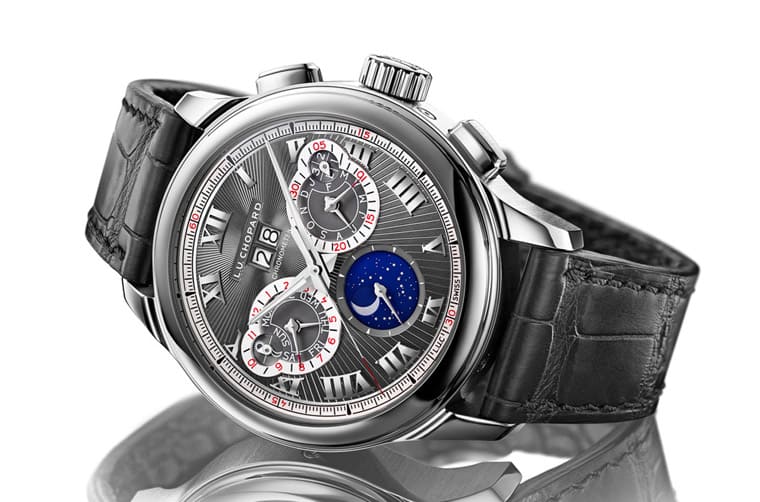 「罕見(jiàn)雙認(rèn)證高工藝規(guī)格」蕭邦L.U.C萬(wàn)年歷計(jì)時(shí)碼表-復(fù)刻表