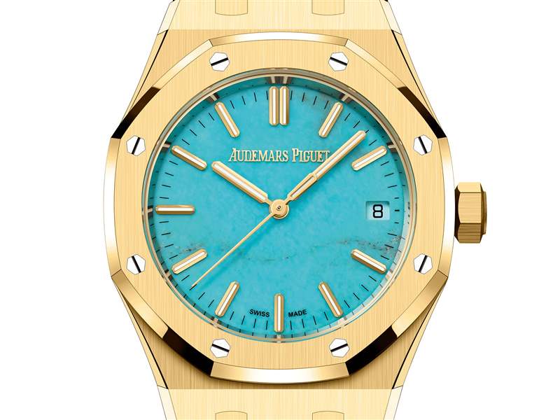 愛彼推出Royal Oak Selfwinding 37mm Turquoise Dial綠松石表盤腕表-復刻表